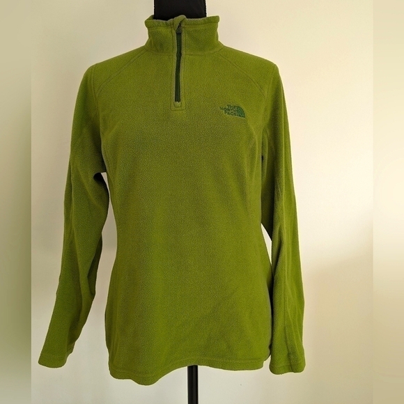 The North Face Tops - The North Face Women's Polartec 1/4 Zip Fleece Pullover Size Medium Green